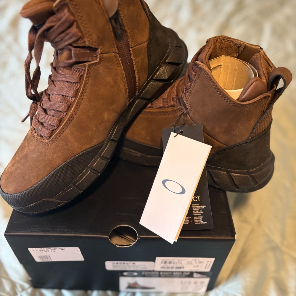 Oakley Men's Coyote Mid Zip Boots - Brown and Black